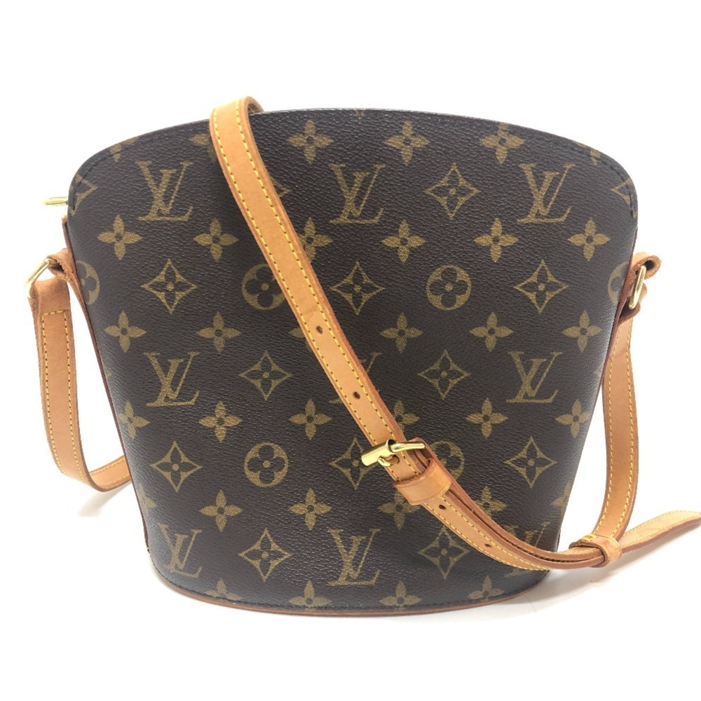 LOUIS VUITTON M51290 Monogram Druot Bag, Crossbody Shoulder Canvas, Women's, ...